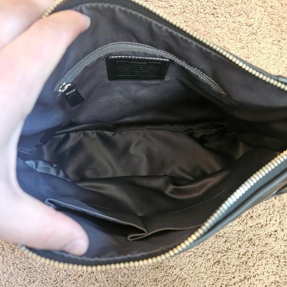 Coach Daisey Leather Bucket Bag F23937 Black Shoulder Strap Hangtag Purse Pocket - Picture 9 of 14